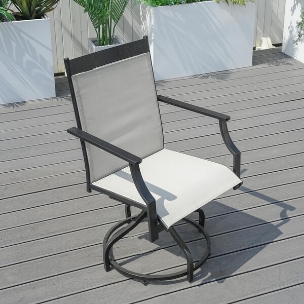 Outdoor 7Piece Iron Rattan Dining Set (You can choose one set or a single piece)