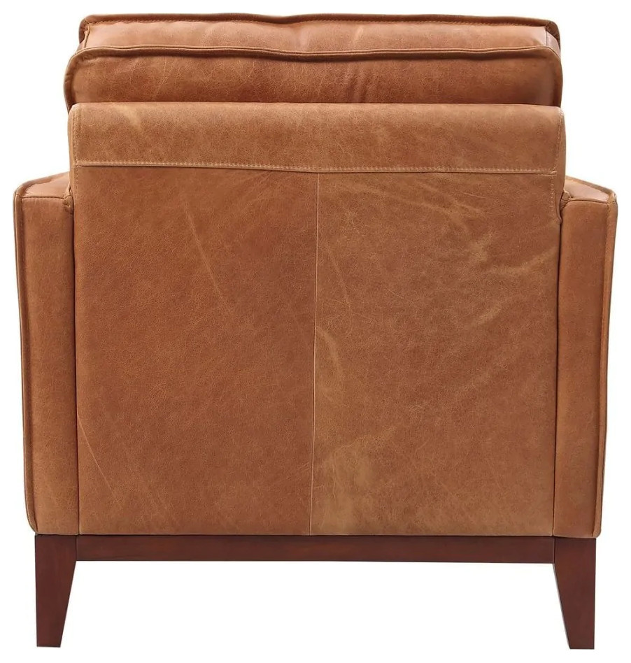 Stella Modern Brown Italian Leather Split Chair   Contemporary   Sofas   by Rustic Home Furniture Deco  Houzz