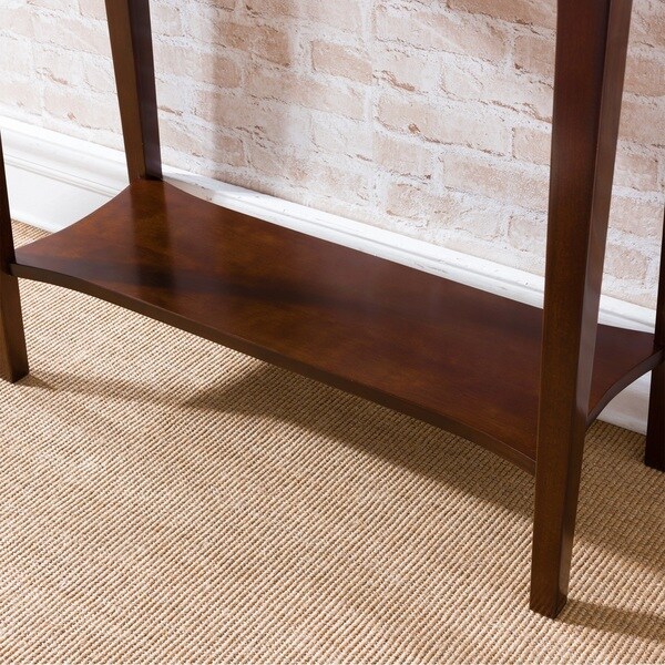 KD Furnishings Brown Wood Hall Table