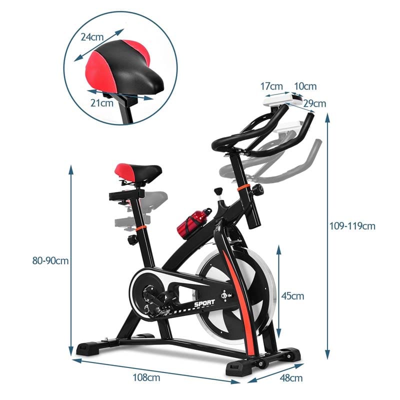 Indoor Exercise Bike with Electronic Meter