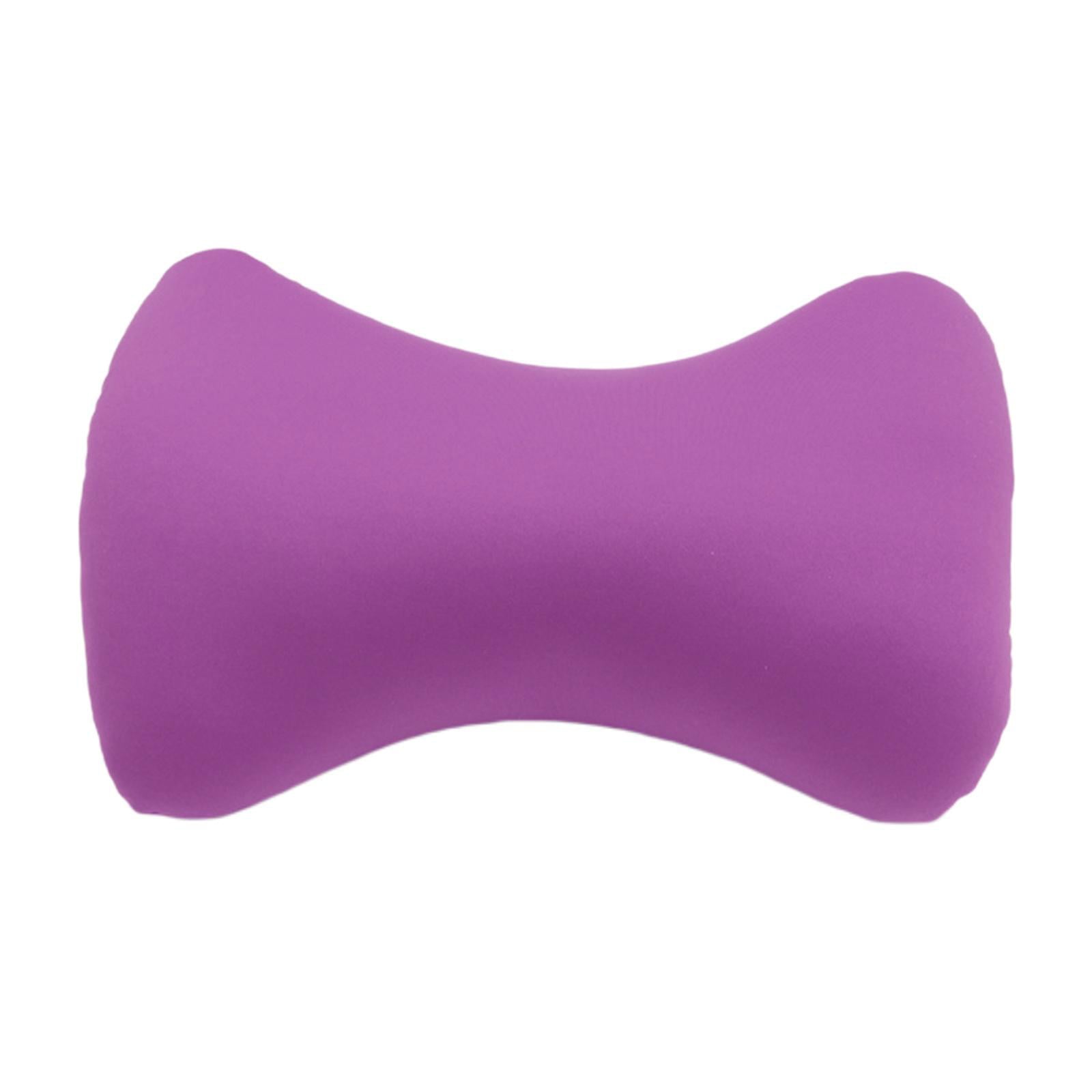 Microbead Back Cushion Neck Support Roll Pillow , 38x20cm Purple