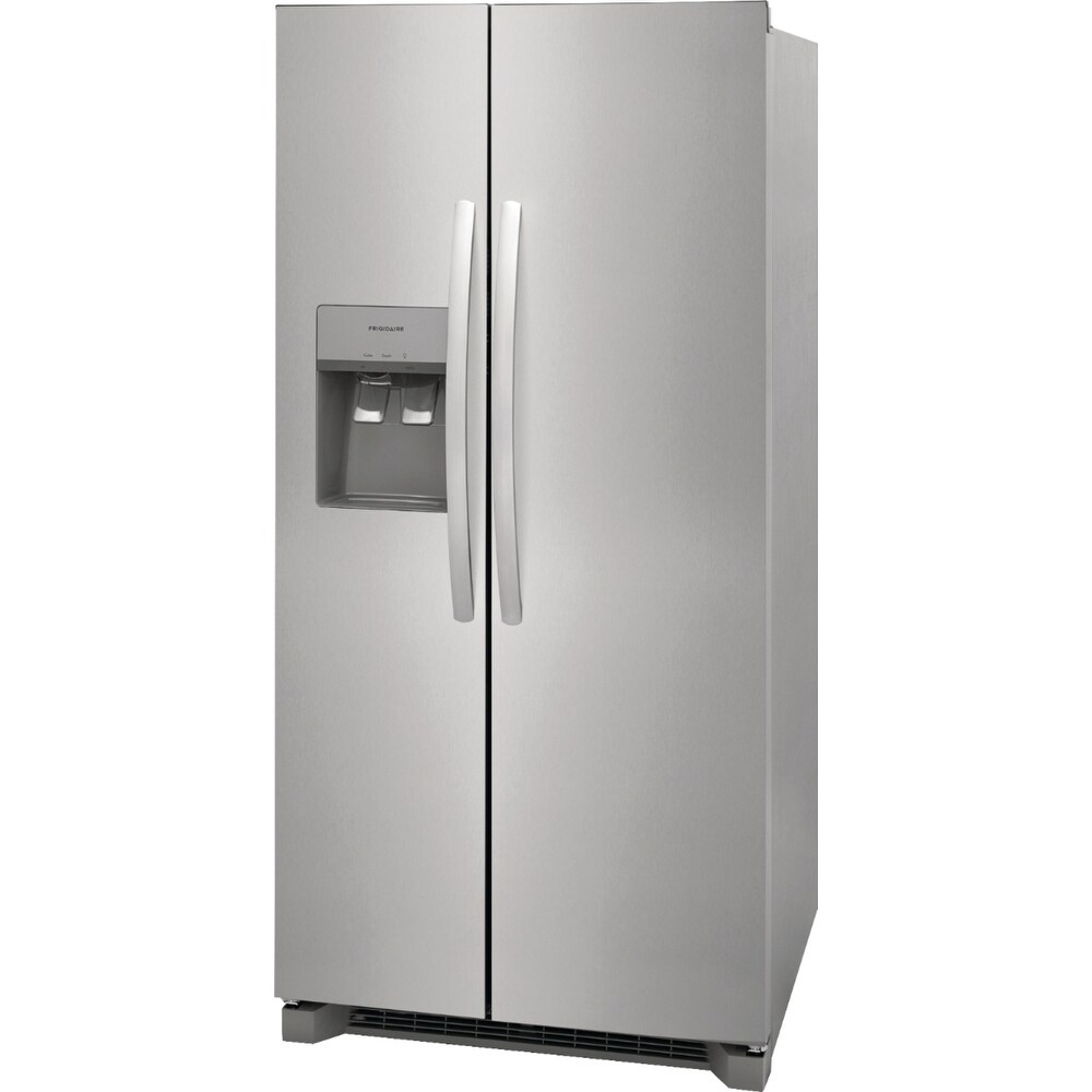 Frigidaire FRSS2323AS 22.3 Cu. Ft. 33 inch Standard Depth Side by Side Refrigerator   Stainless Steel