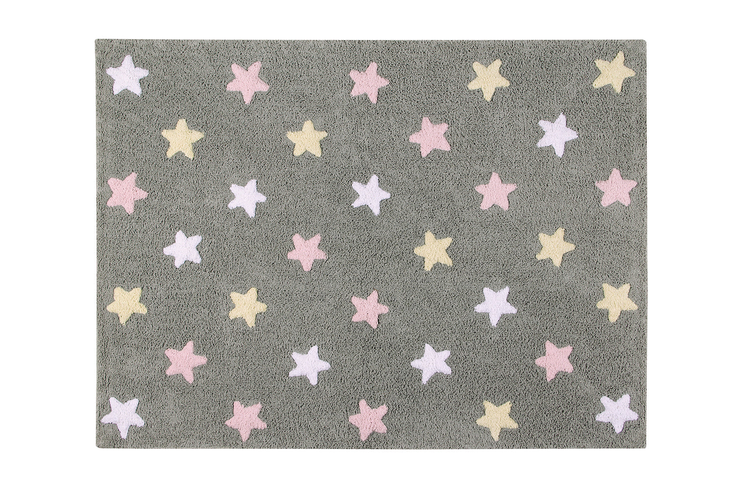 Estrellas Tricolor Gris Rug