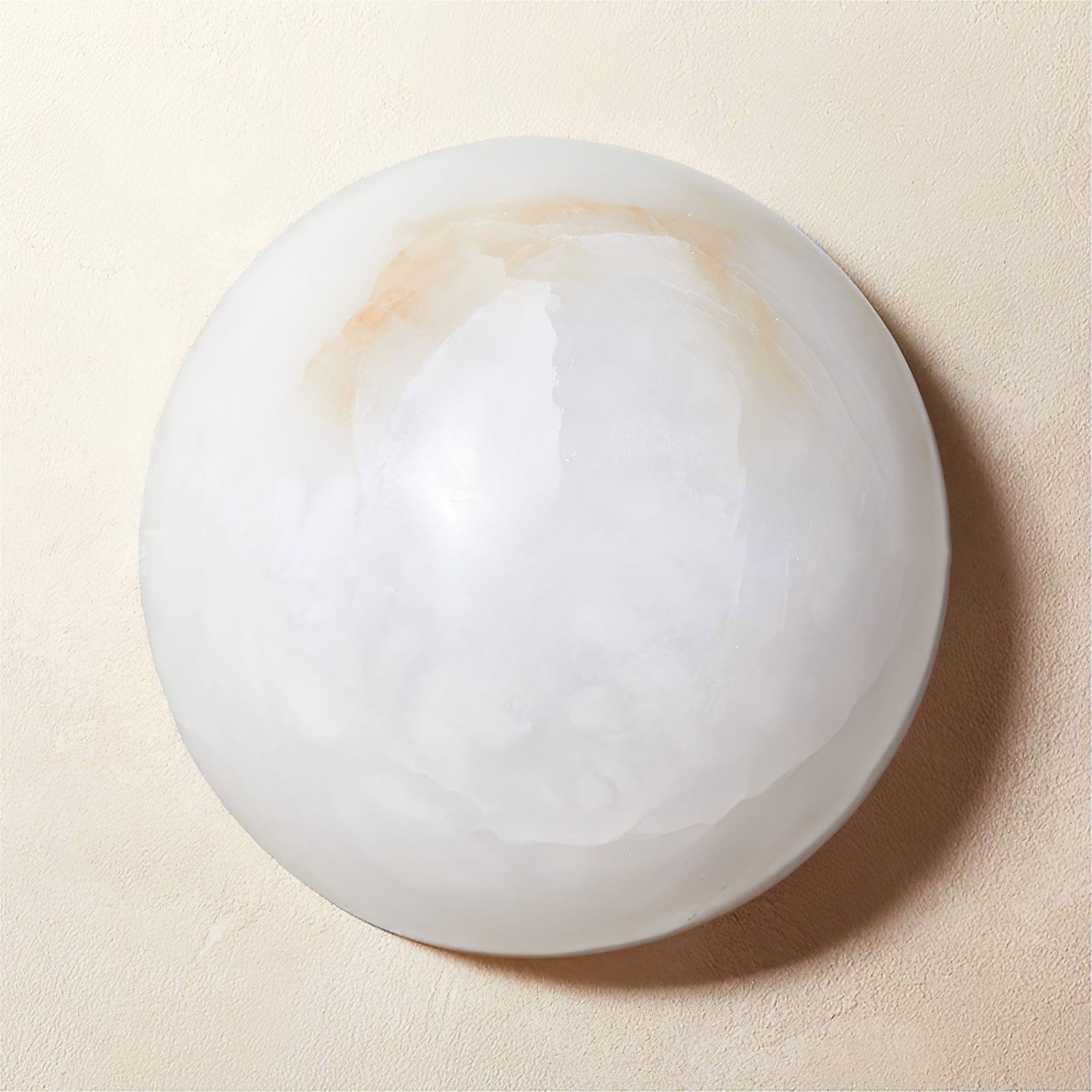 Semicircular Alabaster Wall Lamp