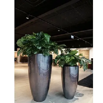 Latest Style Gold Polished Metal Planters for Garden Home Decorative Plant Custom Shape Flower Pot Luxury Floor Planter