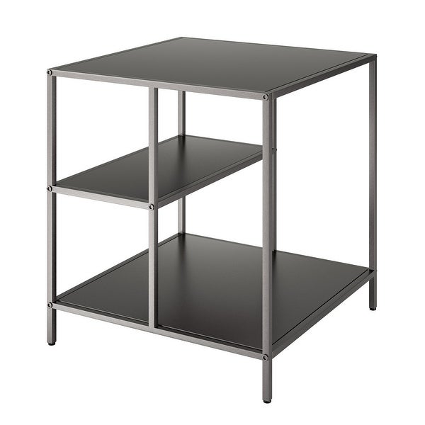 Winthrop Side Table with Metal Shelves