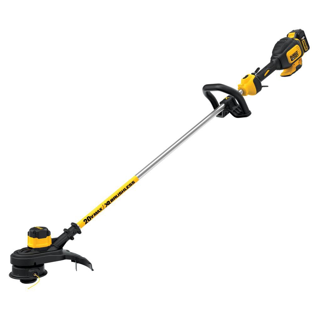 DEWALT 20V Max Brushless String Trimmer and Trimmer Line (0.080 In. x 225 Ft.) Plus 20V Max 5Ah Lithium Ion Battery DCST920P1DWO1DT802 from DEWALT