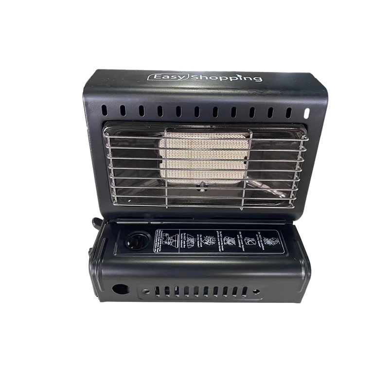 Low Price  Stainless Steel Black 2 In 1 Modern Camping Portable Butane Gas Heater Stove