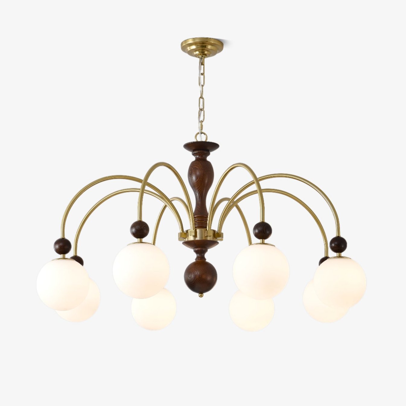 Archway Walnut Color Chandelier