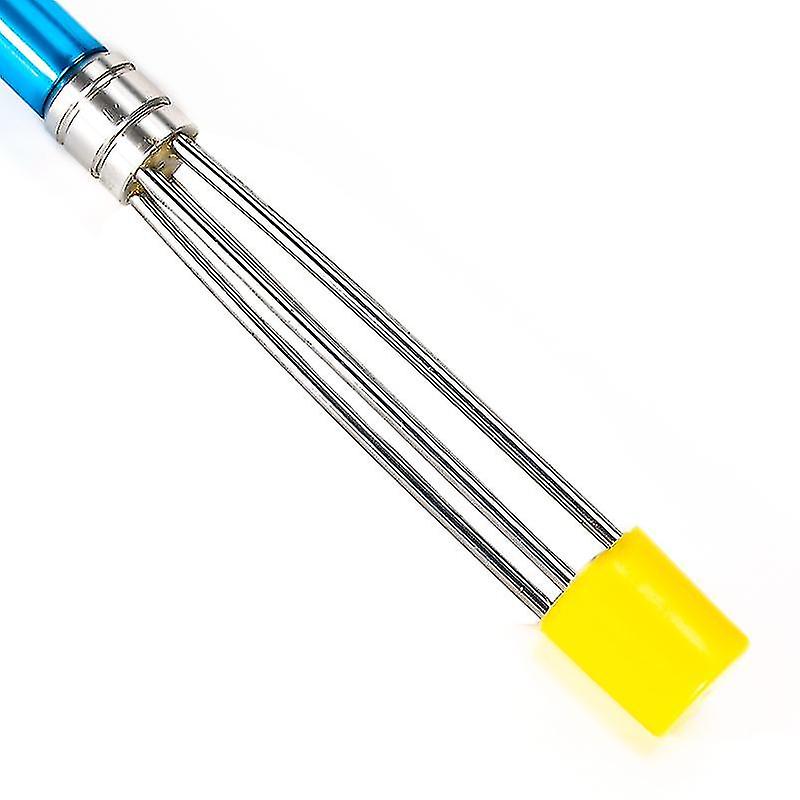 Blue Aluminum Alloy Pole Spear Detachable Three-section Removable Harpoon Stainless Steel Barbed Rod Steel Fork Clip