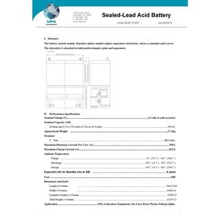 UPG 12-Volt 100 Ah Z1 Terminal Sealed Lead Acid (SLA) AGM Rechargeable Battery UB121000 (Group 27)