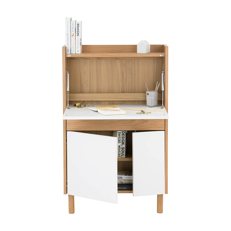 BARTON Study Desk 71cm - Natural & White