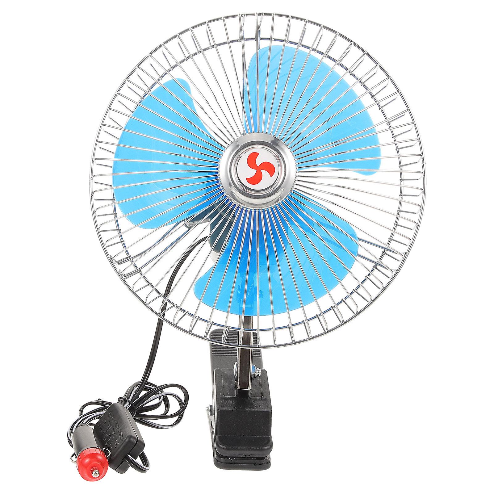 Car Fan Clip-on Cigarette Lighter Fan Car Portable Cooling Fan Rotatable Fan For Truck