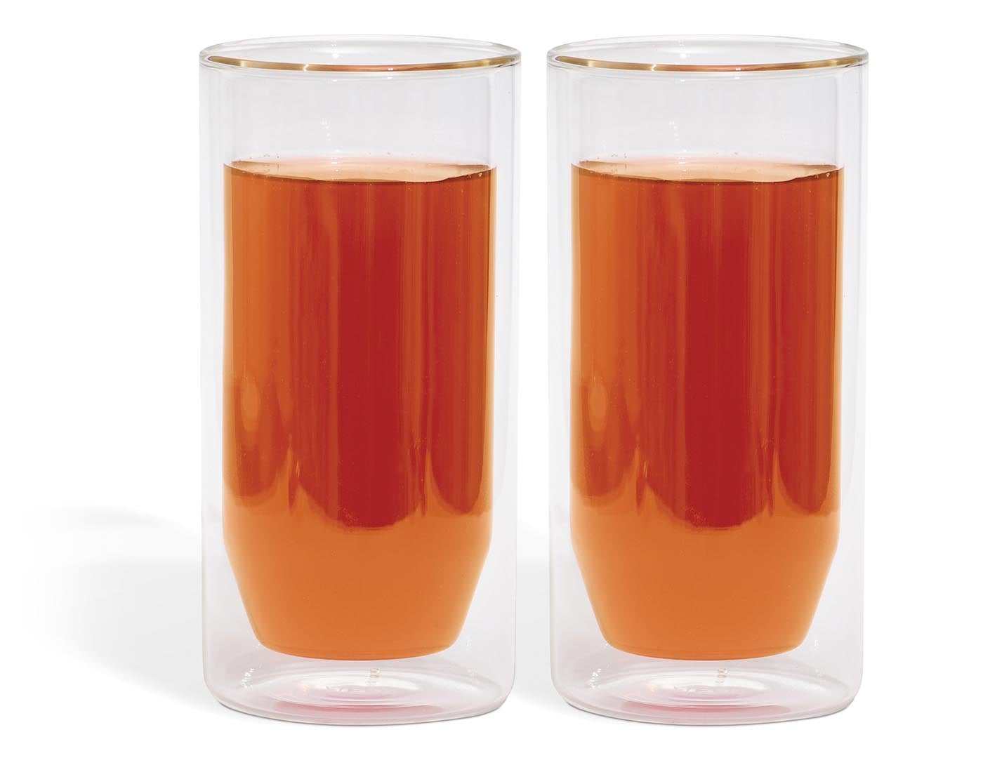 Double-Walled Glass Cup Set – 2-Piece Insulated Glass Mugs for Hot & Cold Beverages