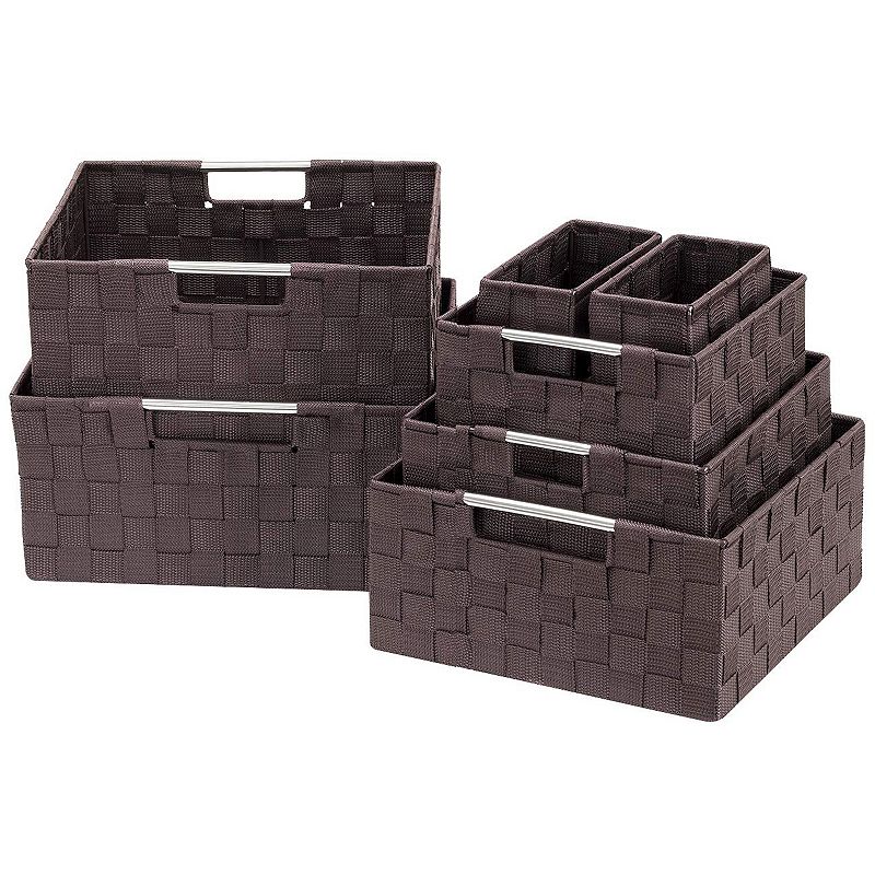 Sorbus Weave 7-Piece Storage Basket Set