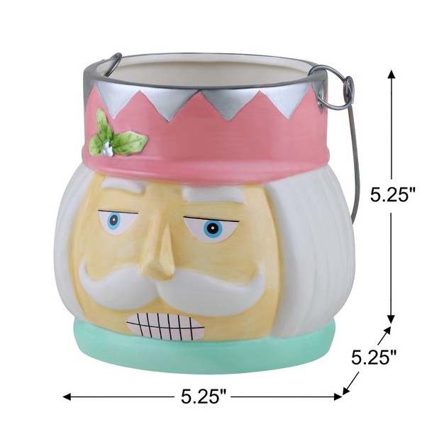 Nostalgic Ceramic Container Pastel Nutcracker