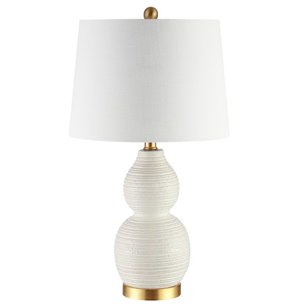 Darsa Table Lamp White Safavieh