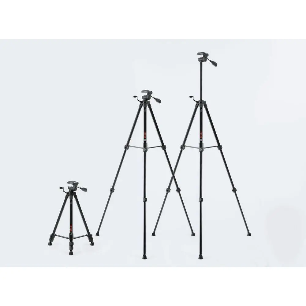 Bosch Compact Tripod with Extendable Height for Use with Line Lasers Point Lasers and Laser Distance Tape Measuring Tools BT 150