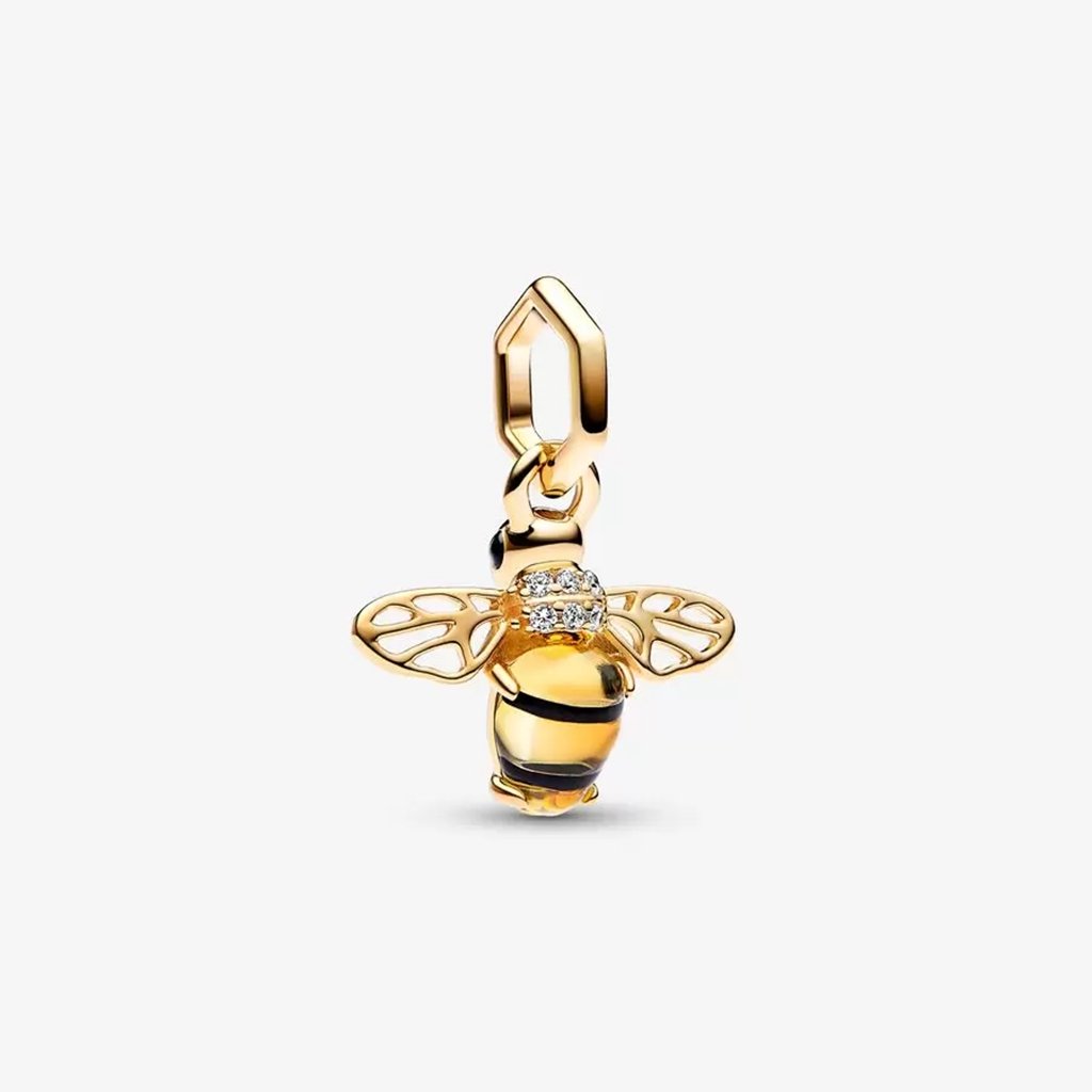 PANDORA  Sparkling Bee Dangle Charm