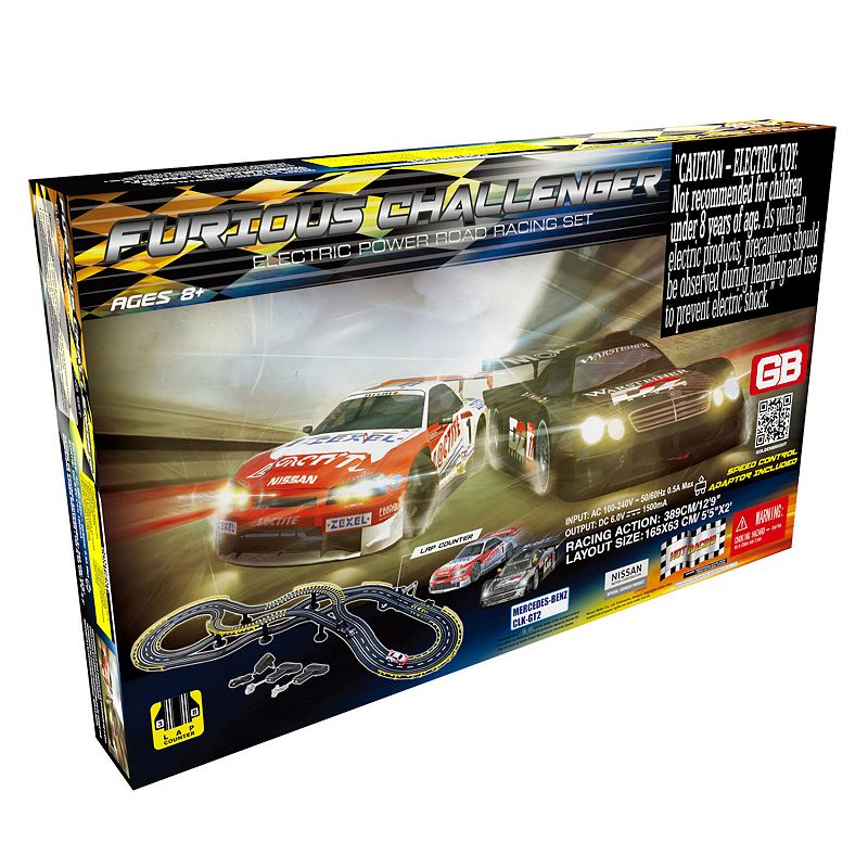 Golden Bright Furious Challenger Electric Road Racing Slot Car Set