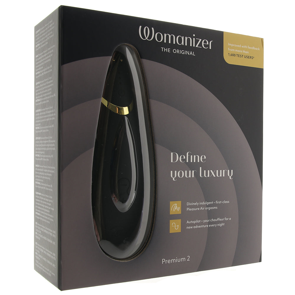 Womanizer Premium 2 Pleasure Air Stimulator in Black