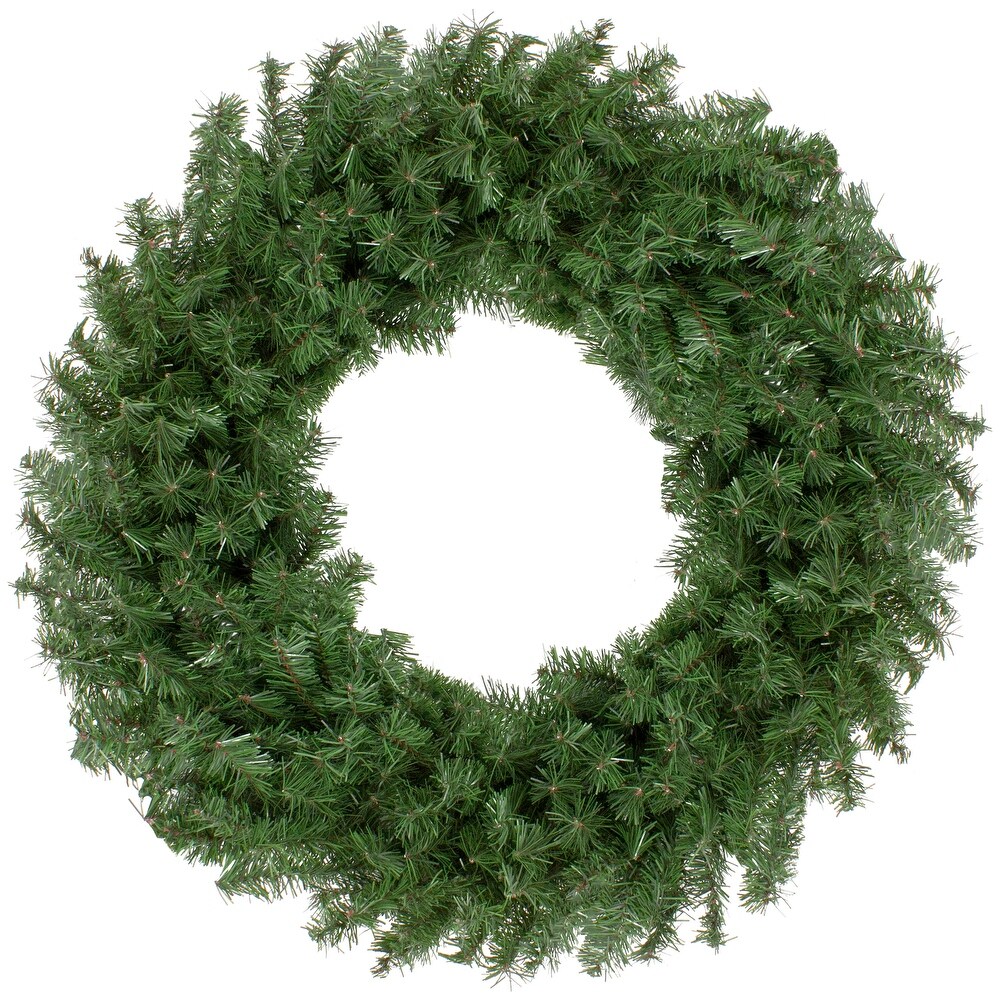 Canadian Pine Artificial Christmas Wreath  30 Inch  Unlit   Green
