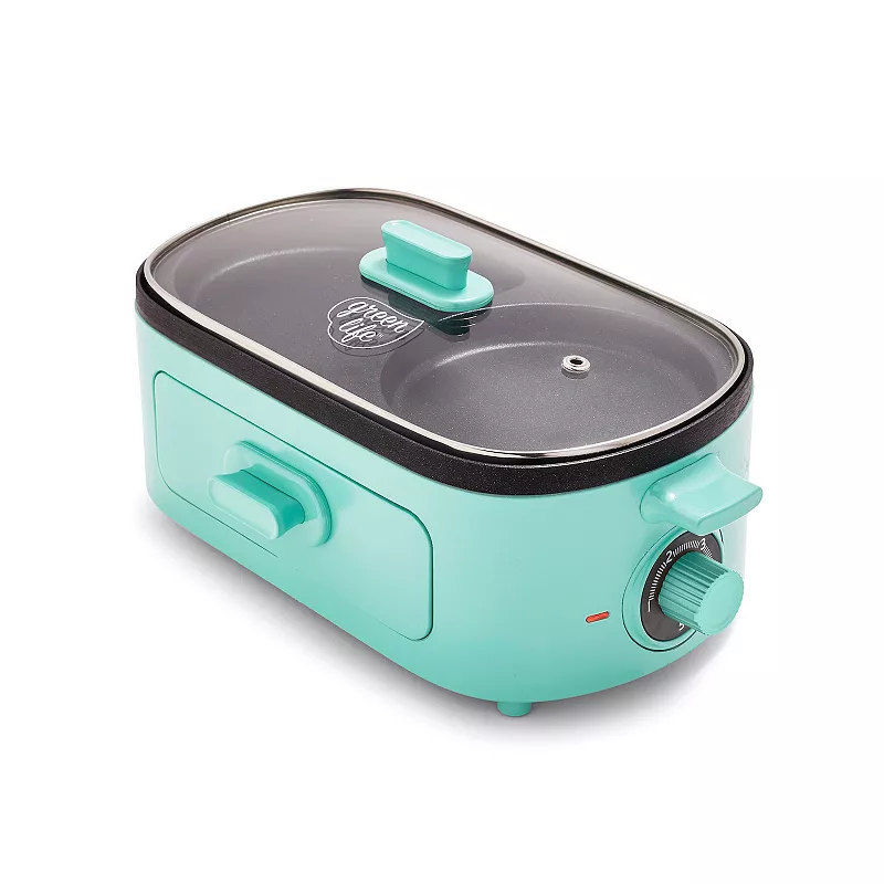 GreenLife PFAS-Free Nonstick Ceramic 3-in-1 Breakfast Maker