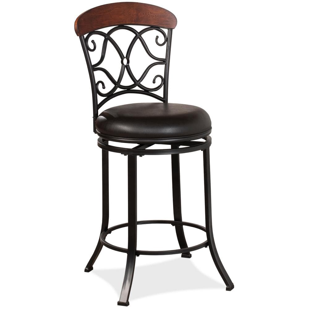 Hillsdale Furniture Trevelian 30 in. Dark Coffee Bar Stool 63507