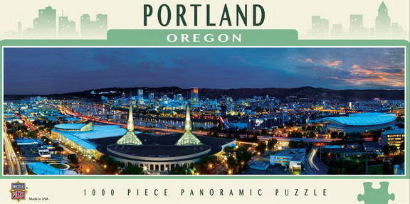 Downtown Portland Oregon 1000 Piece Panoramic Jigs...