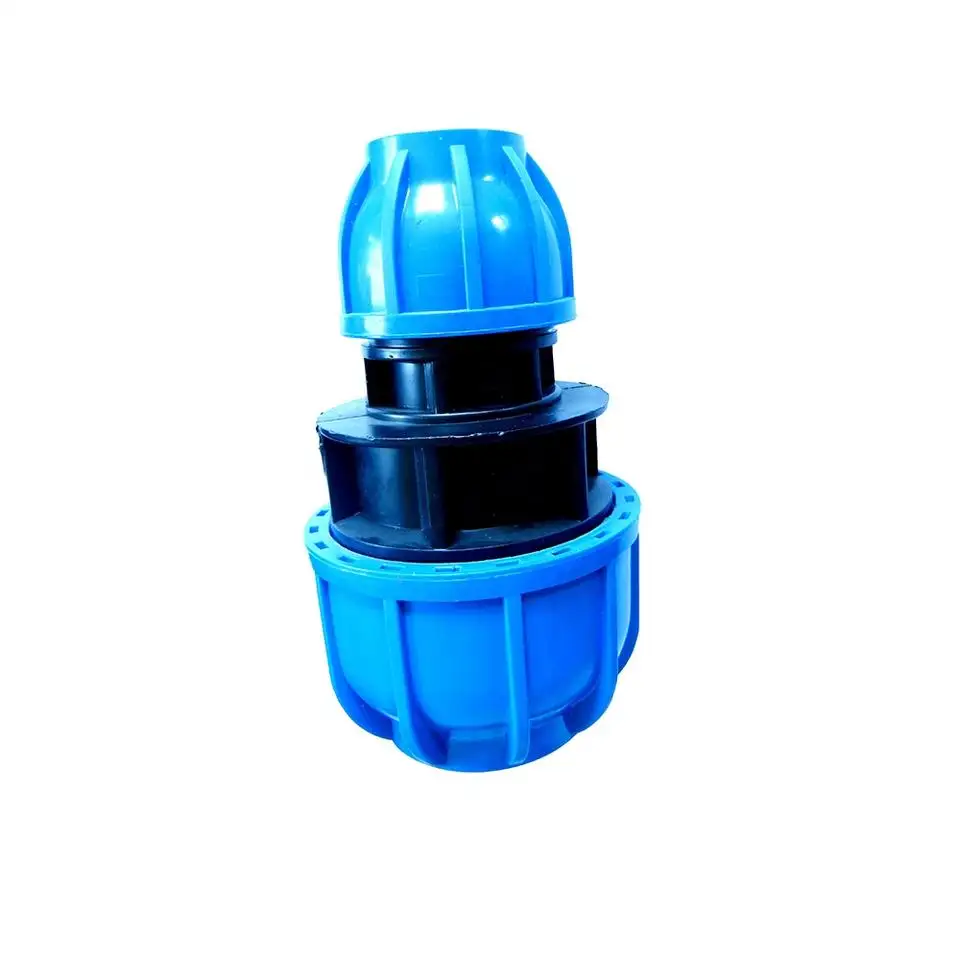 Hot Selling PE Pipe Connection PP Equal Tee Compression Fittings