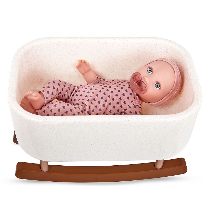 LullaBaby 14 Baby Doll Rocking Bassinet