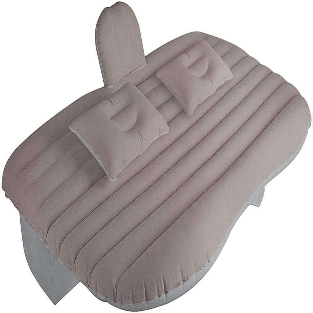 Car Inflatable Bed Air Mattress Universal SUV Car Travel Sleeping Pad Outdoor Camping Mat Light Grey