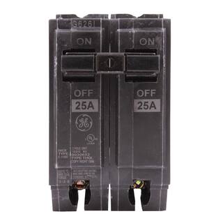 GE 25-Space Amp 2 in. Double-Pole Circuit Breaker THQL2125