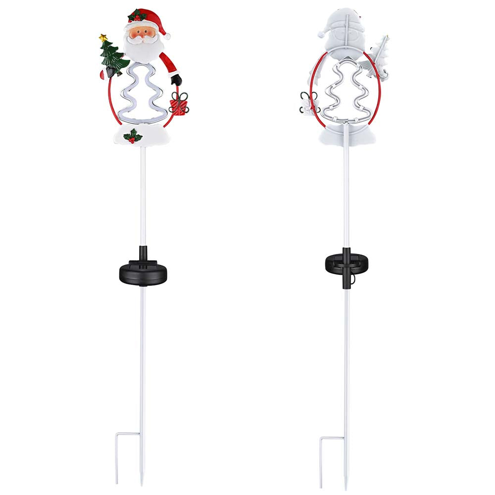 Yescom Solar Garden Lights Xmas Stake Lights (Santa Snowman Optional)