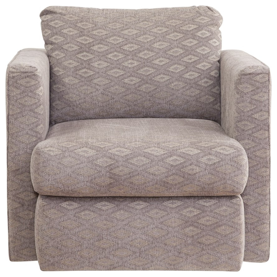 American Furniture Classics 8 03S S298V8 Urban Loft Swivel Chair in Gray   Transitional   Armchairs And Accent Chairs   by Homesquare  Houzz