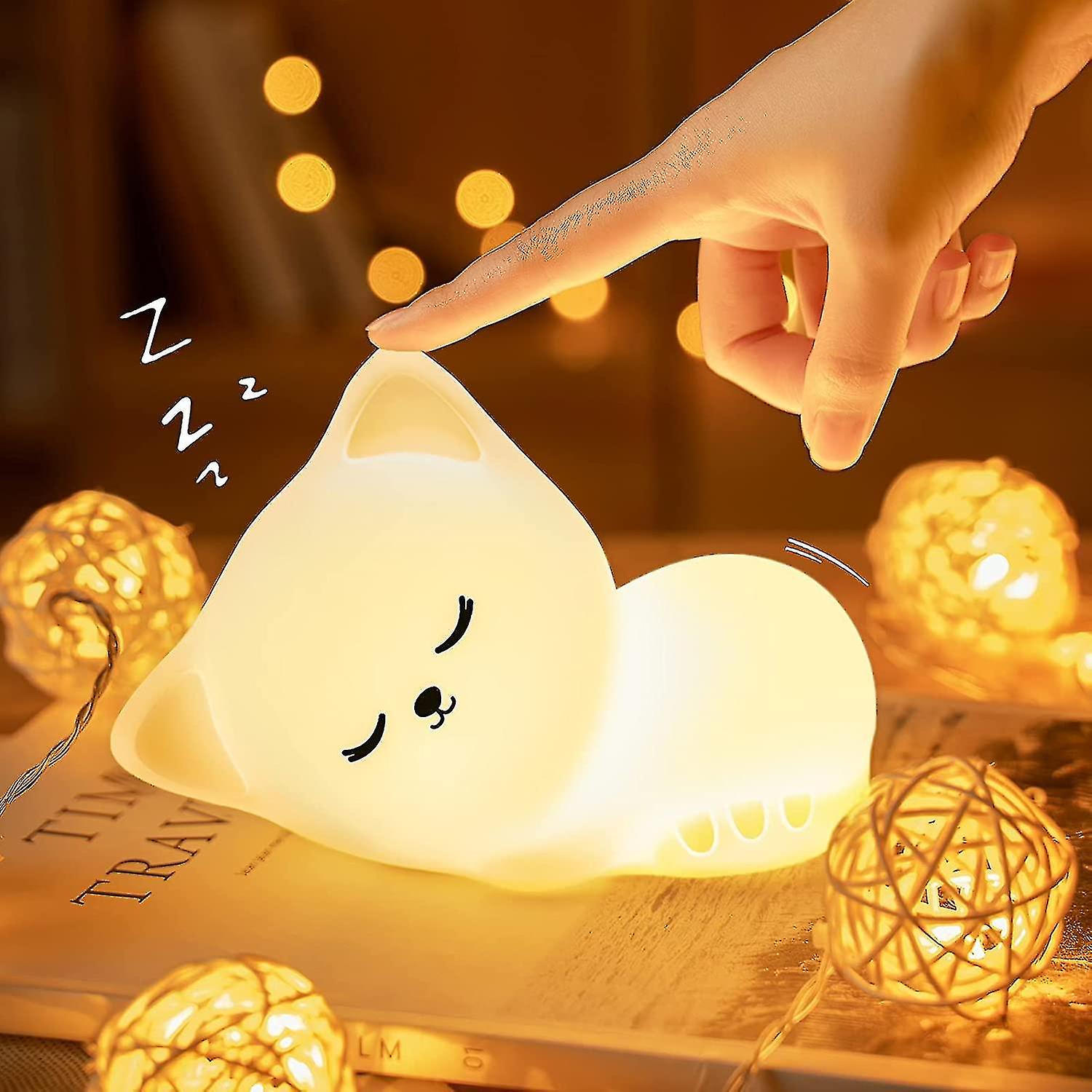 Night Light For Kids Lamp Cat Lamp， Usb Rechargeable Kids Night Lights For Bedroom， Cute Lamp Night Lamp