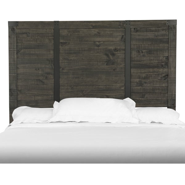 Abington Panel Bed Queen Headboard in Weathered Charcoal - - 14707142