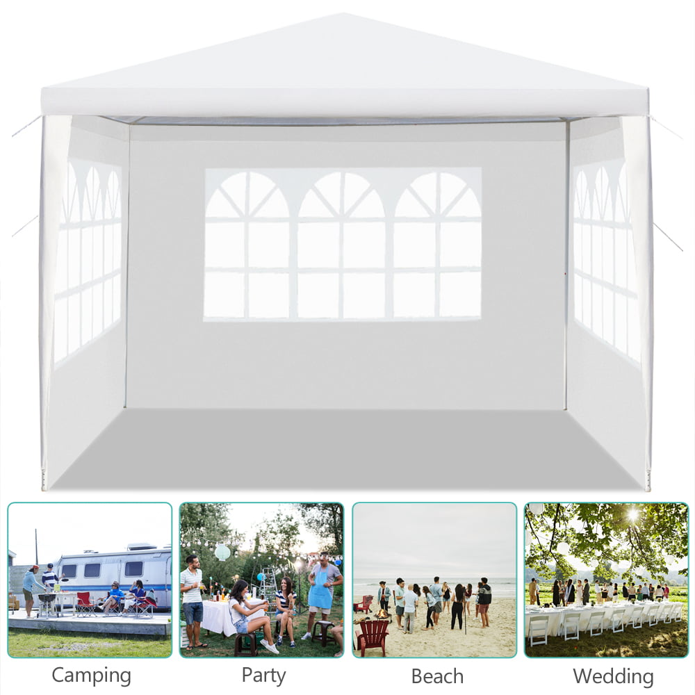 Ktaxon Third Upgrade 10'x10' Canopy Party Wedding Tent Heavy Duty Gazebo Cater Events 3 Sides