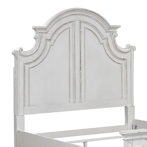 Magnolia Manor Antique White King Panel Headboard - - 25721449