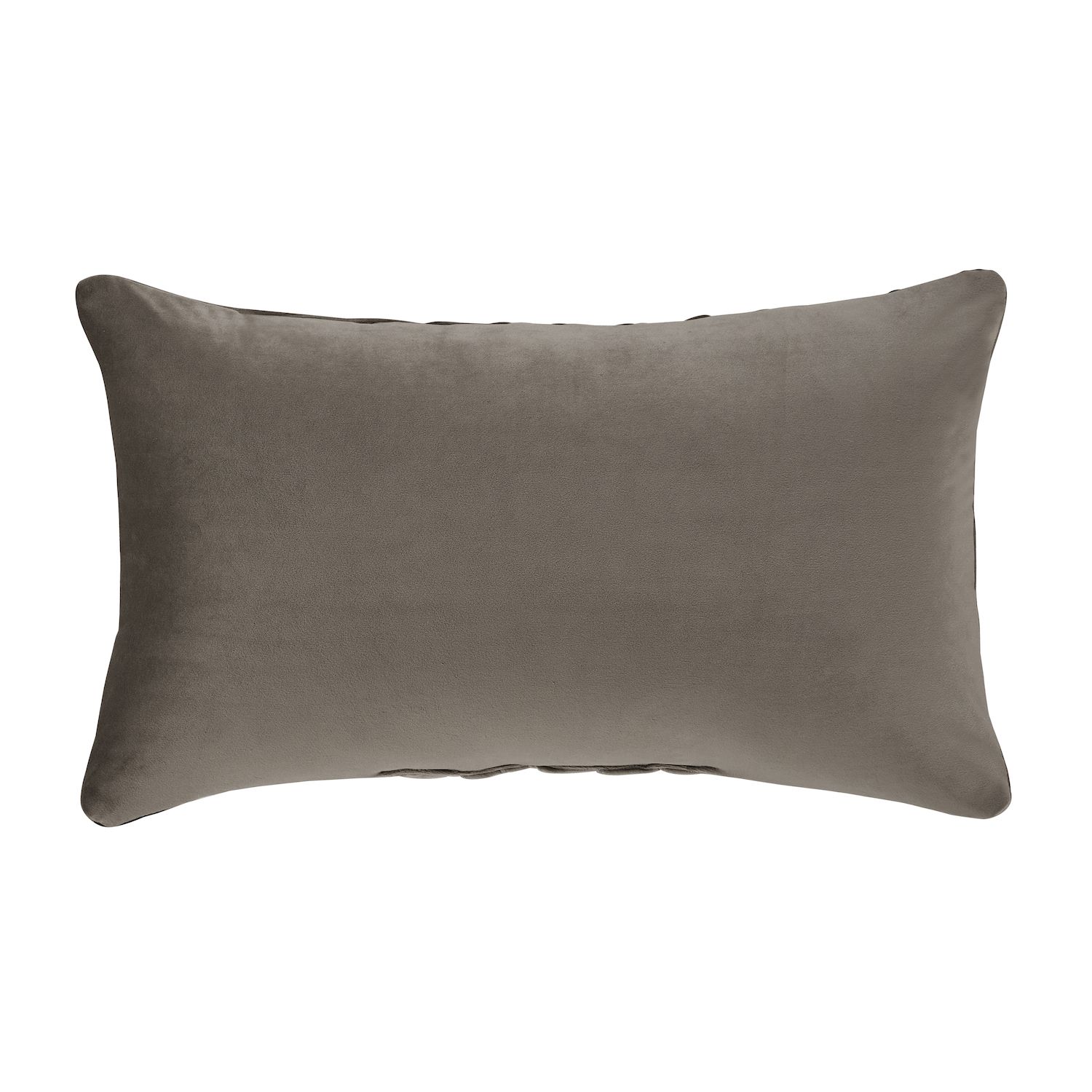 Five Queens Court Calgary Taupe Boudoir Decorative Throw Pillow