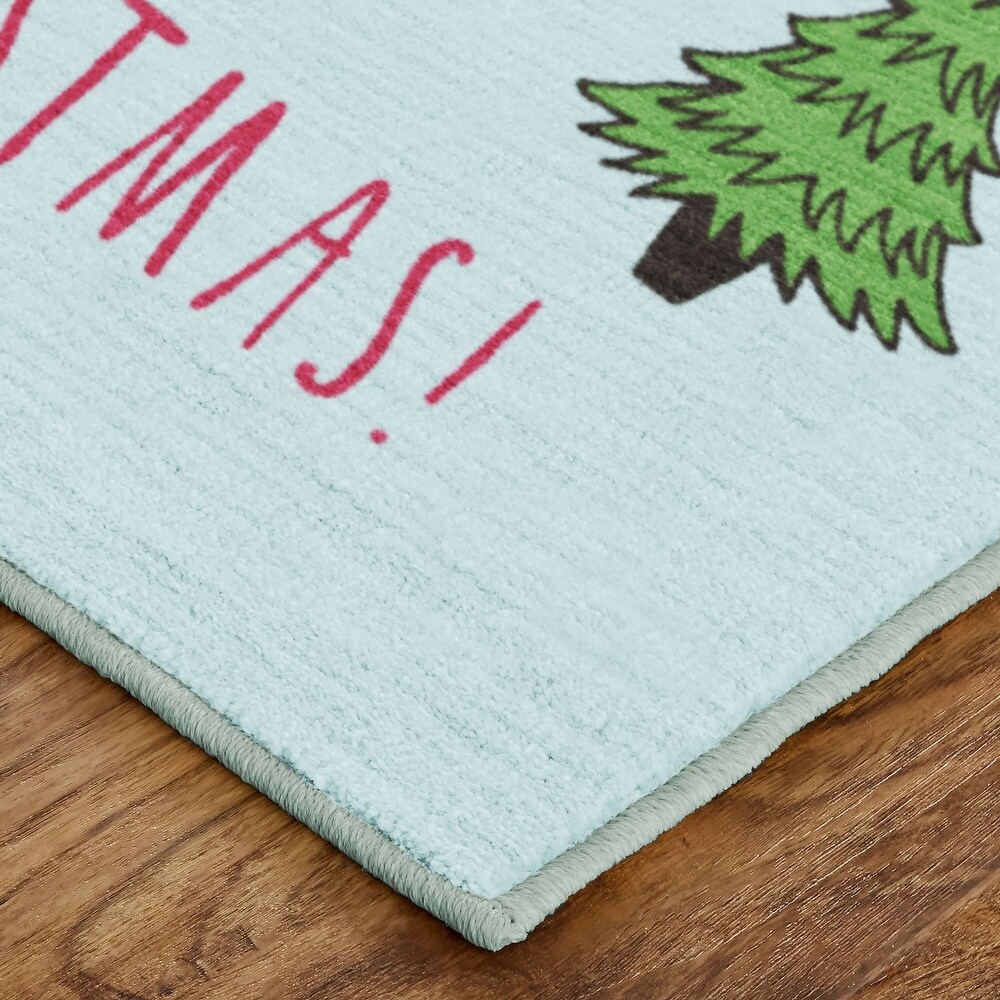 Mohawk Prismatic Christmas Trees Kitchen Mat