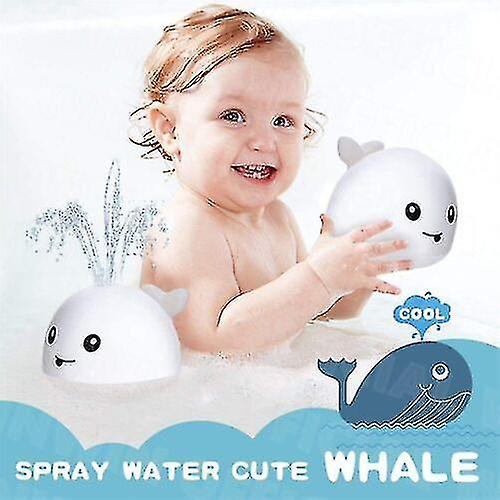 Whale Automatic Water Spray Bath Toy With Led Lights Baby Bathroom Toy Xmas Kids