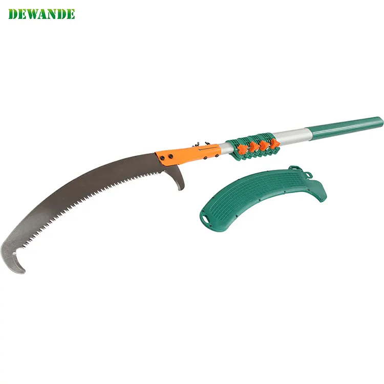 Dewande hand pole saw long trimmer branch cutting saw 5 meters telescopic tree pruning saw