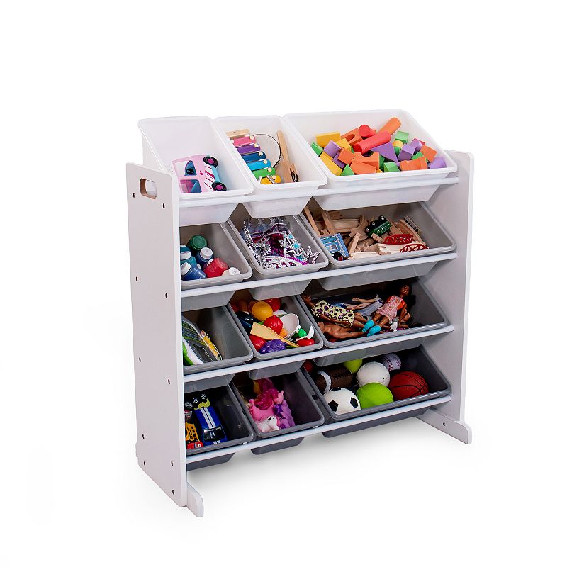 Humble Crew 12-Bin Organizer with Chalkboard Panel