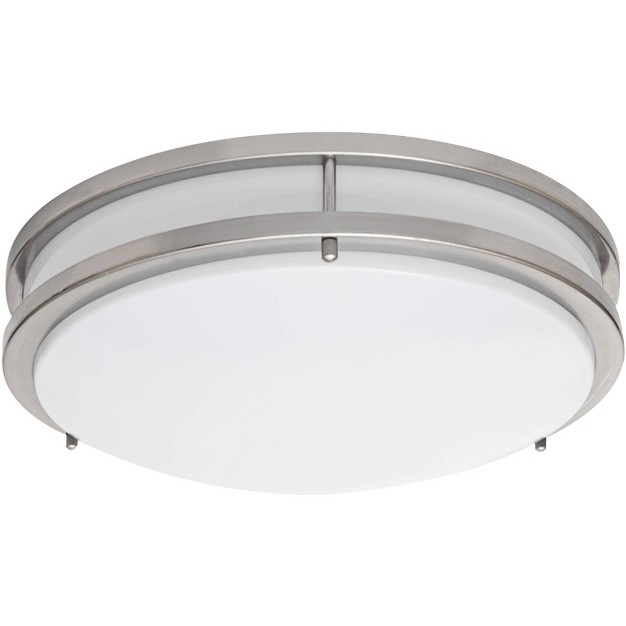 Wide Modern Flushmount Led Ceiling Light