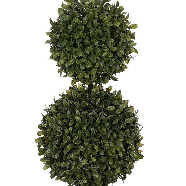 Faux 19inch Double Ball Boxwood Topiary