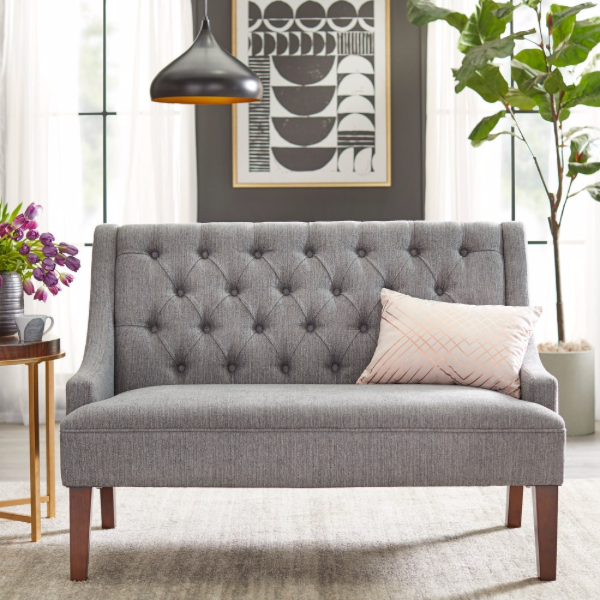 angelo:HOME Loveseat - Melina (grey)