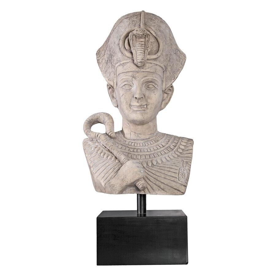 Design Toscano Egyptian Pharaoh Ramses Statue on Museum Mount