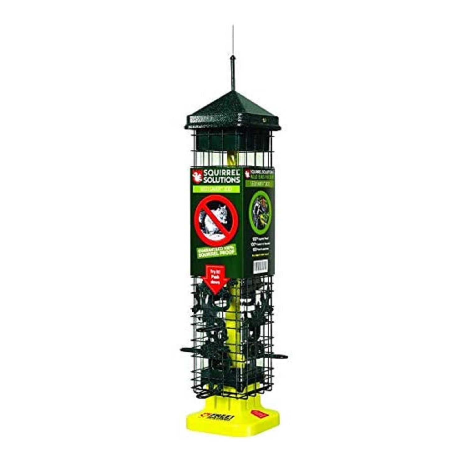 Squirrel Solution200 Squirrel-Proof Bird Feeder with 6 Feeding Ports