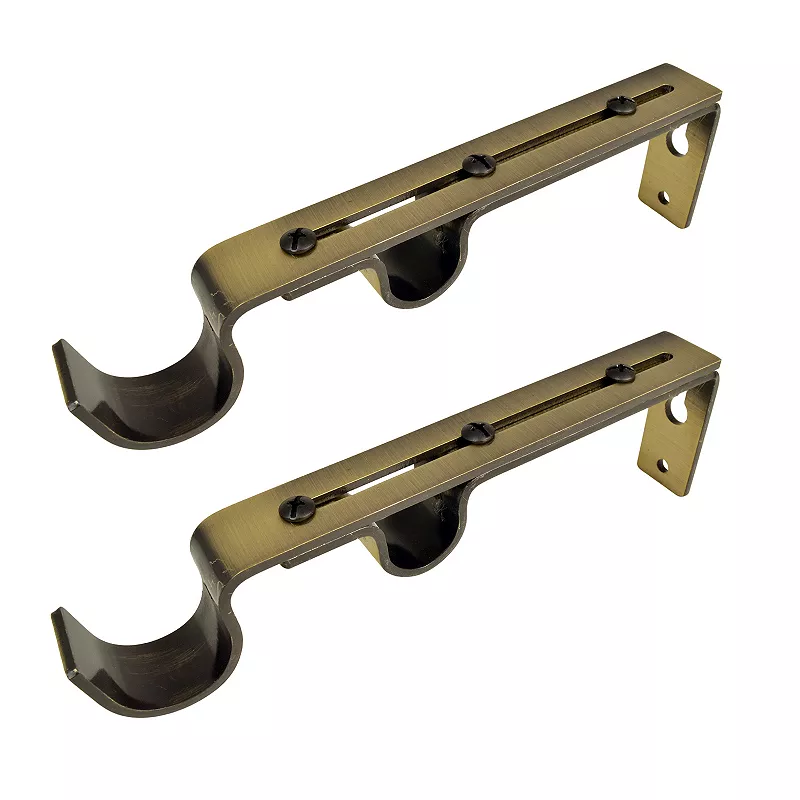 Versailles Home Fashions 2-pack Double Wall Brackets